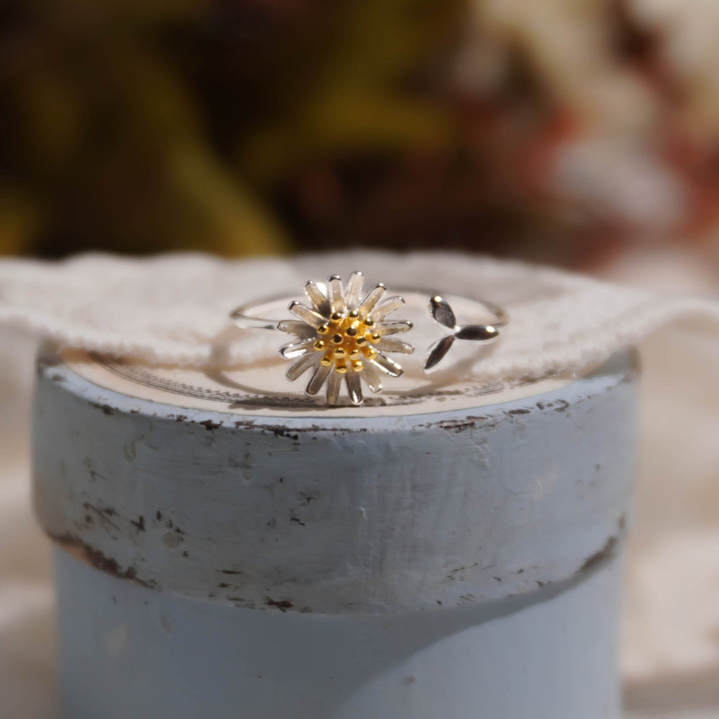 Blooming Daisy Adjustable Ring - Roseraie Gal