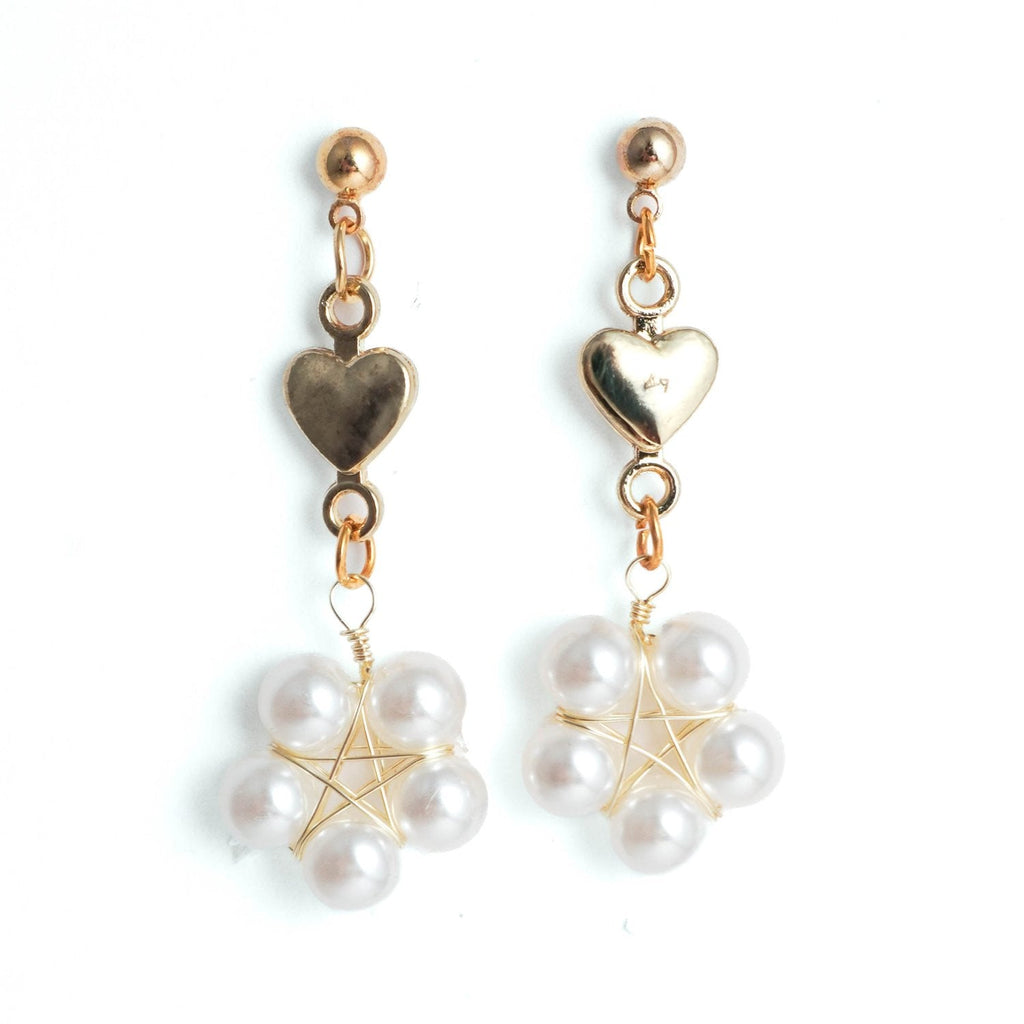 Blossom Pearl Dangle Earrings - Roseraie Gal