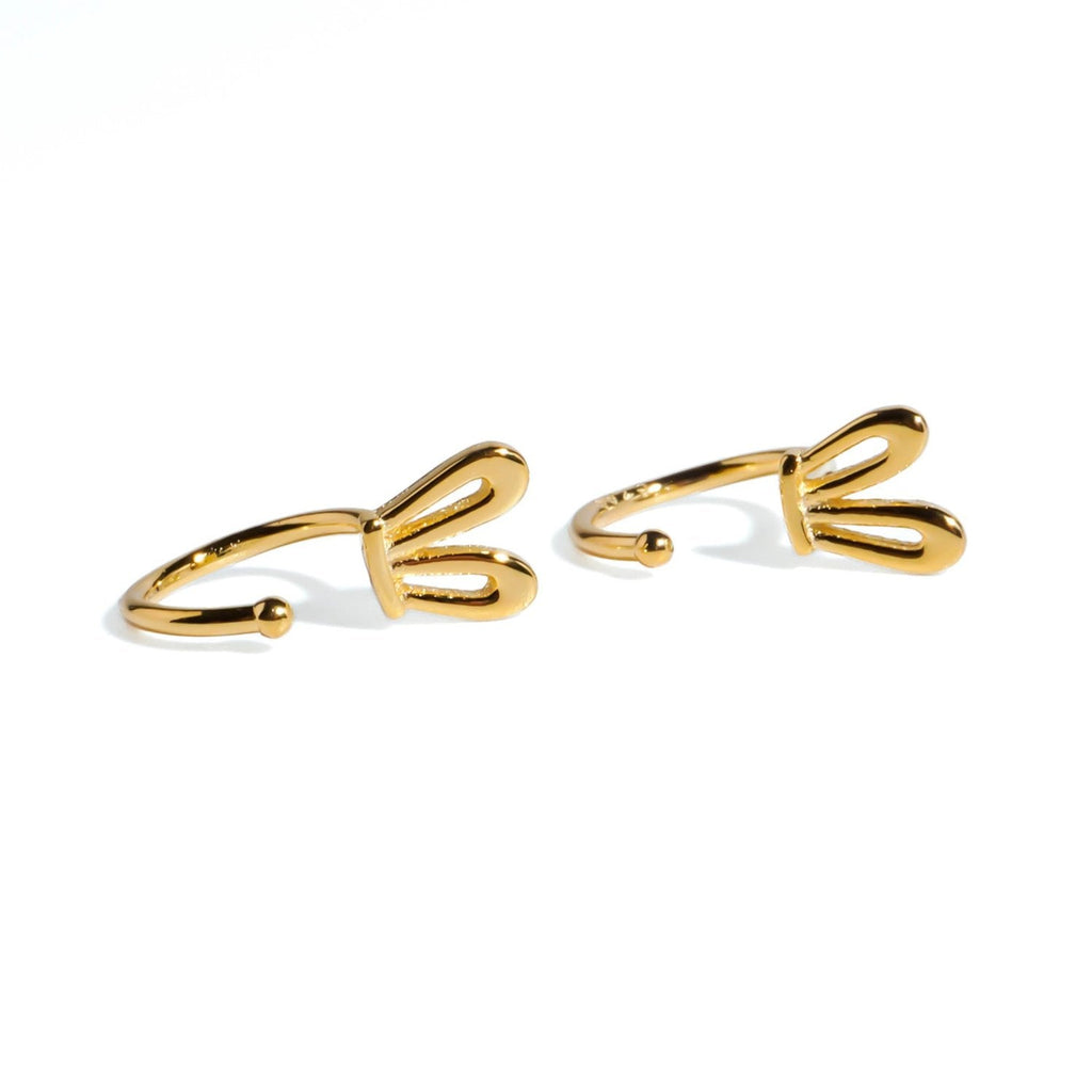 Bunny Ear Cuff Hoops - Roseraie Gal