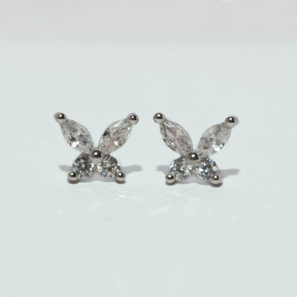 Butterfly Kiss Stud Earrings - Roseraie Gal