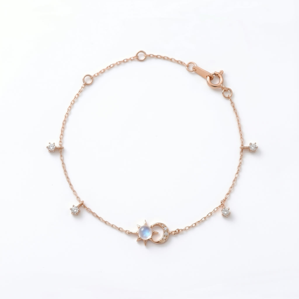 Harmony Pearl Chain Bracelet - Roseraie Gal