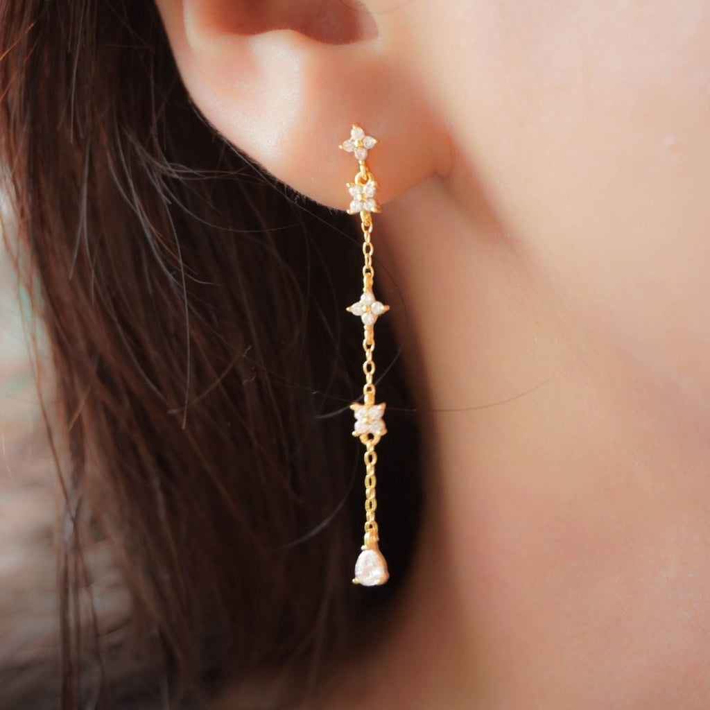 Love Blossom Dangle Earrings - Roseraie Gal