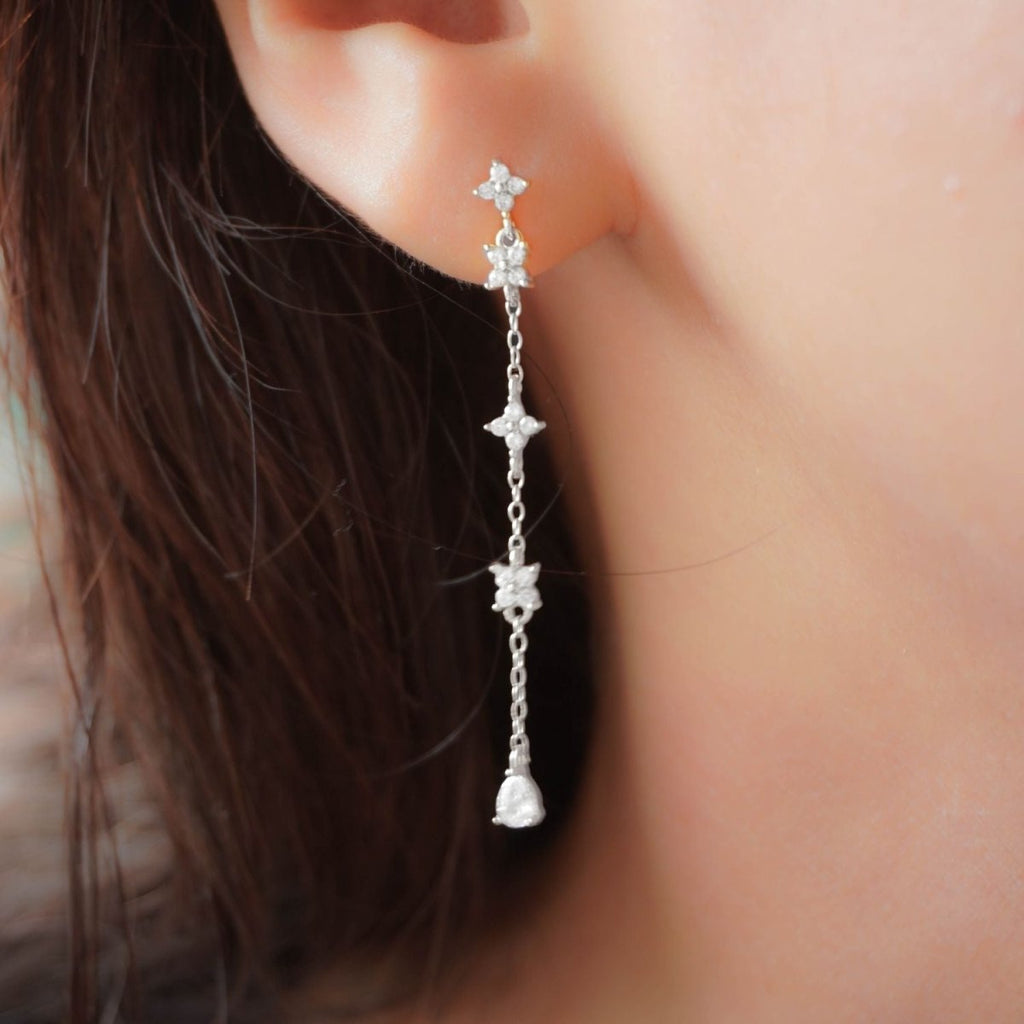 Love Blossom Dangle Earrings - Roseraie Gal