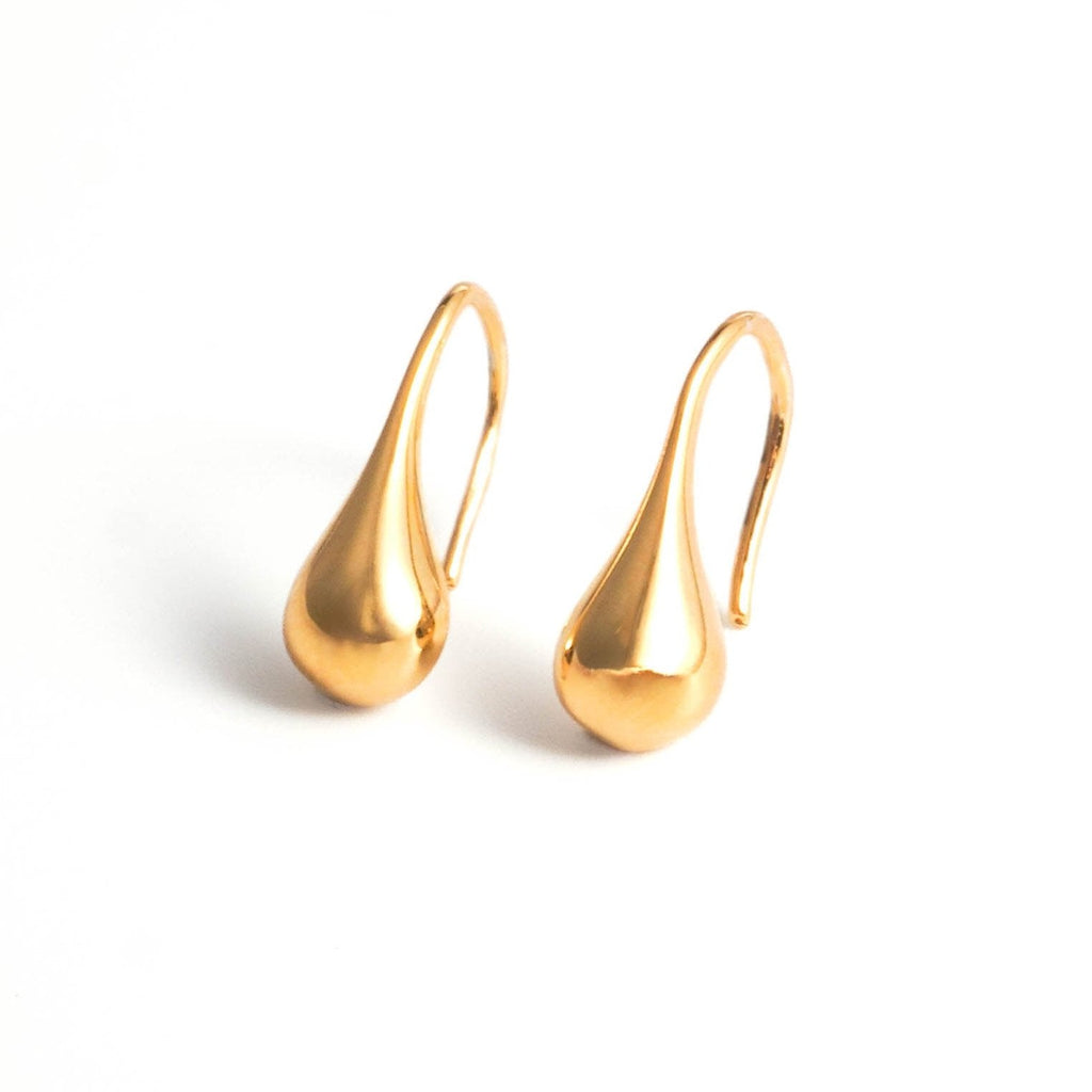 Minimalist Teardrop Dangle Earrings - Roseraie Gal