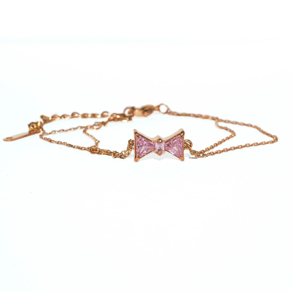 Pretty In Pink Bow Bracelet - Roseraie Gal