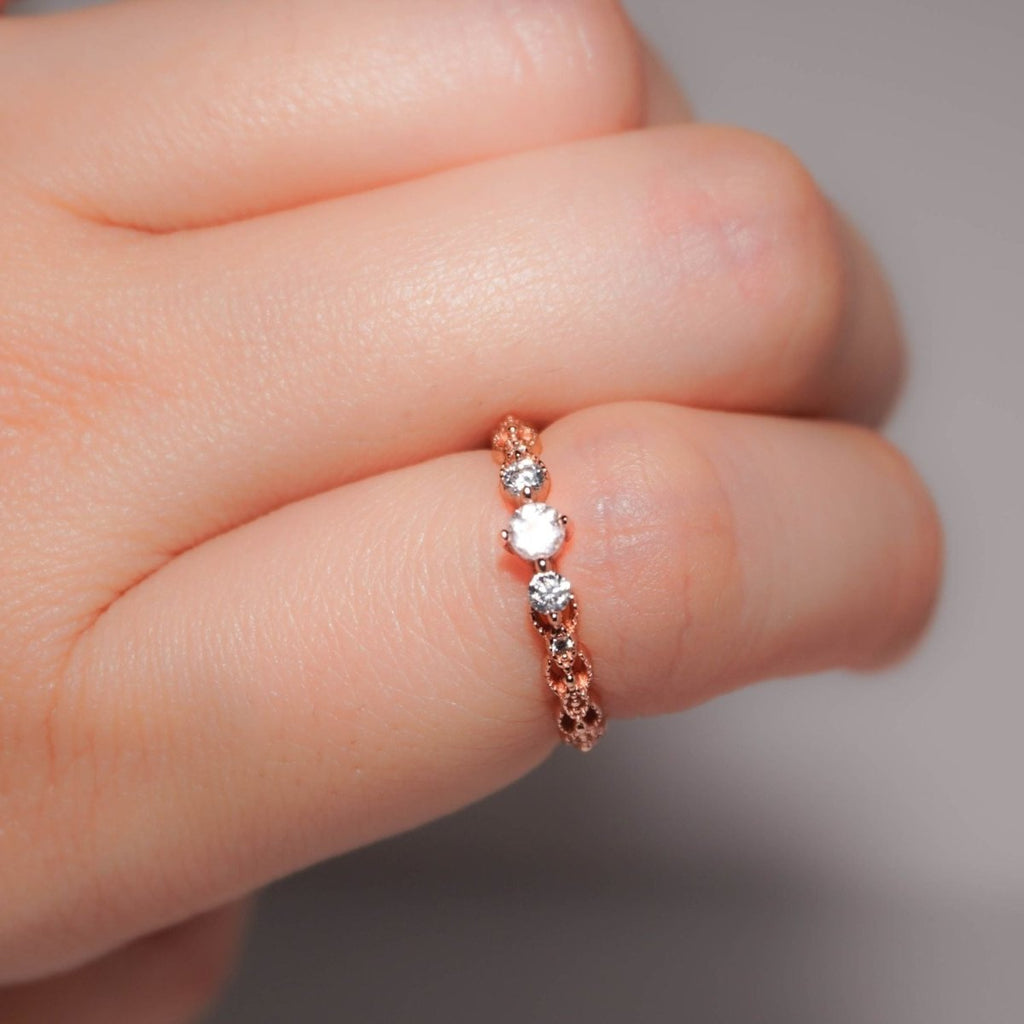 Rose Gold Elegance Adjustable Ring (Coming on 11 Aug) - Roseraie Gal