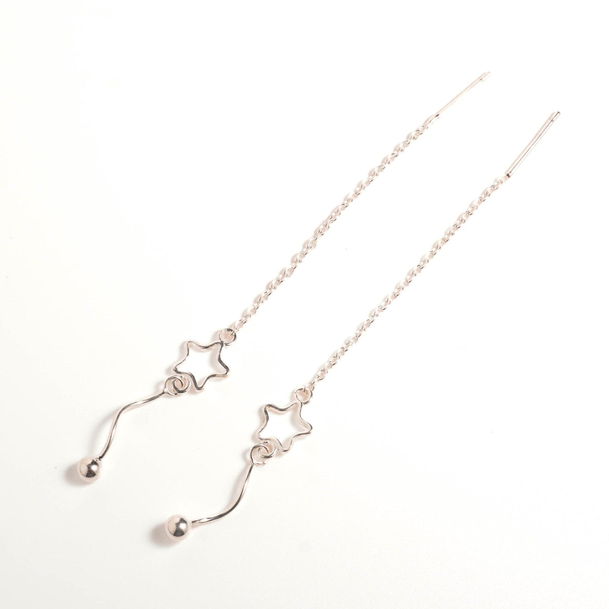 Stardust Thread Stardust Swing Threader Earrings - Roseraie Gal