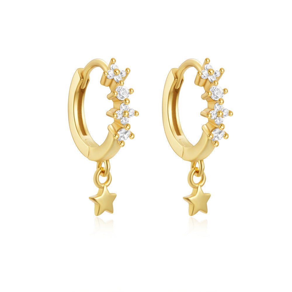 Starry Sparkle Huggie Earring - Roseraie Gal