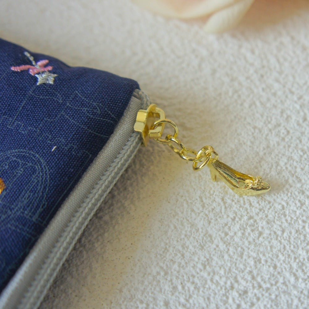 Cinderella Embroidery Long Jewellery Pouch - Roseraie Gal