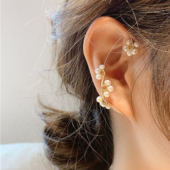 Fleurine Handmade Pearl Ear Cuff - Roseraie Gal