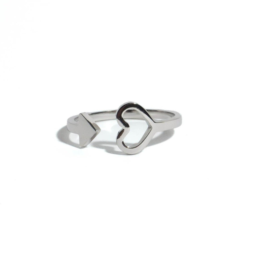 Follow Your Heart Adjustable Ring - Roseraie Gal