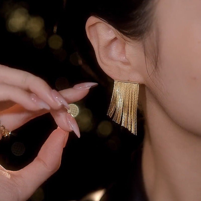 Lana Fringe Earrings - Roseraie Gal