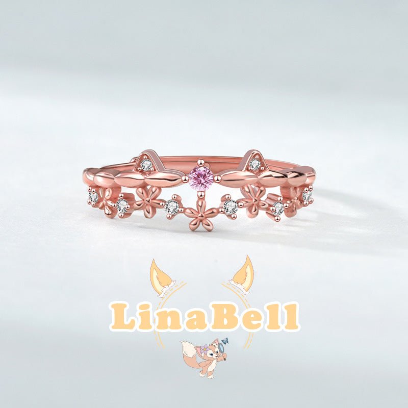 LinaBell Inspired Adjustable Rings - Roseraie Gal