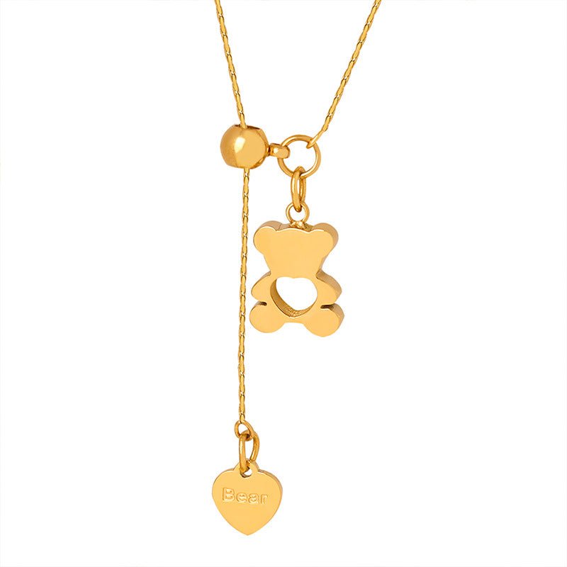 Little Bear Adjustable Chain Necklace - Roseraie Gal
