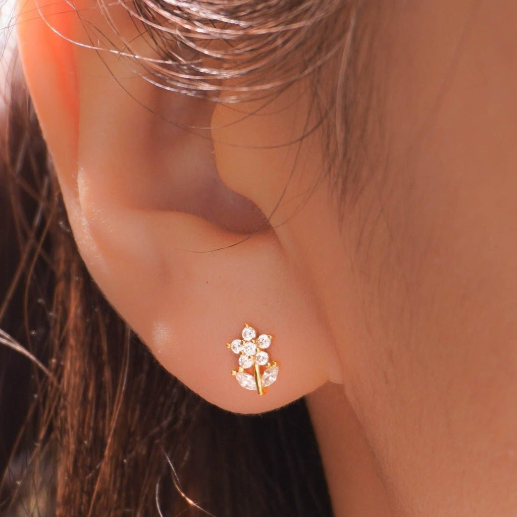 Little Flower Stud Earrings - Roseraie Gal