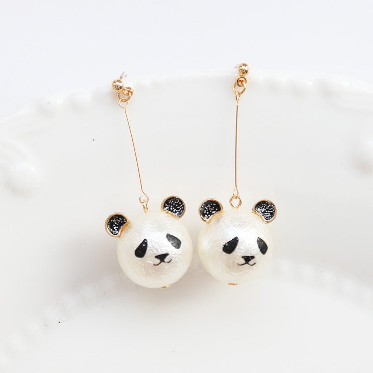Panda Dangle Earrings - Roseraie Gal