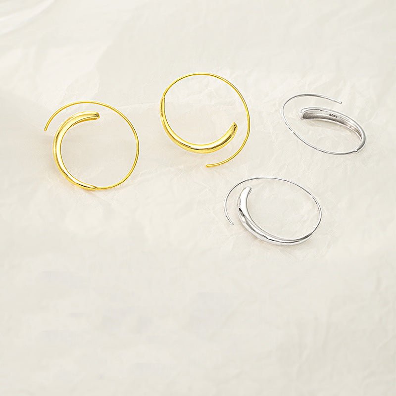 Spiral Hoop Earrings - Roseraie Gal