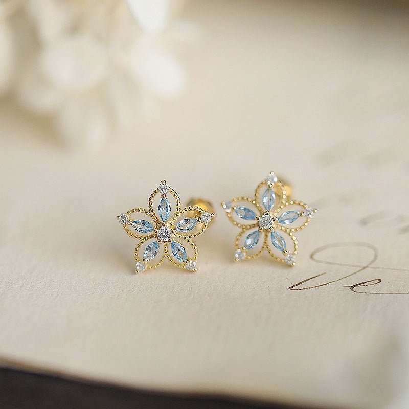 Spring Blossom Stud Earrings - Roseraie Gal